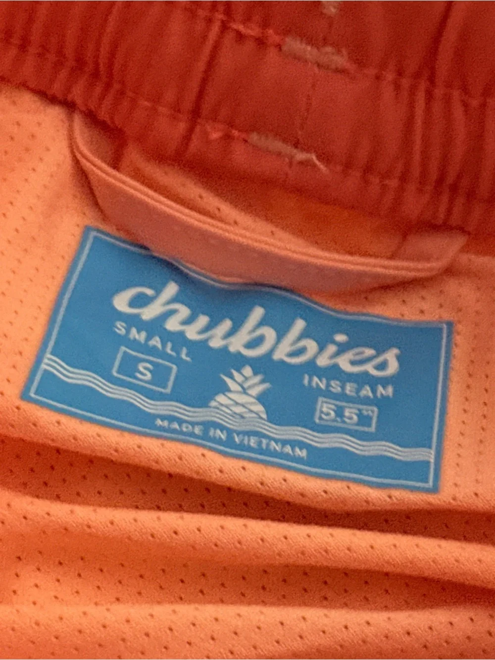 chubbies coral peach